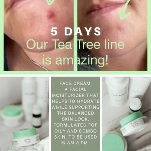 Dr. C. Tuna Tea Tree Face Cream NIP - Picture 2 of 7